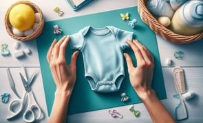 Como dobrar macacão de bebê